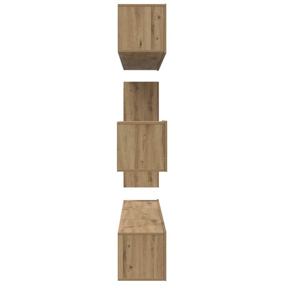 Tv-meubelset 8 pcs artisanaal eikenkleurig 30.5 x 30 x 90 cm