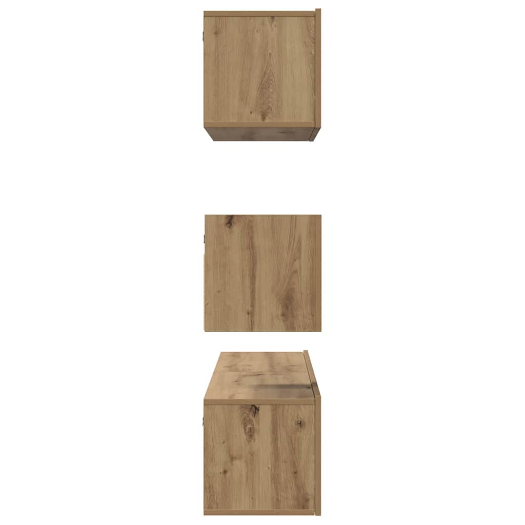 Tv-meubelset 4 pcs artisanaal eikenkleurig 60 x 30 x 30 cm