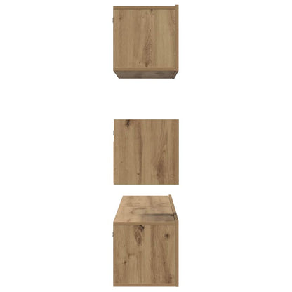 Tv-meubelset 4 pcs artisanaal eikenkleurig 60 x 30 x 30 cm