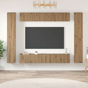 Tv-meubelset 30.5x30x90 cm eiken