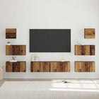Tv-meubelset 60x30x30 cm bewerkt hout