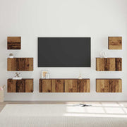 Tv-meubelset 60x30x30 cm bewerkt hout