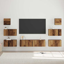 Tv-meubelset 8 pcs Oud hout 60 x 30 x 30 cm Bewerkt hout