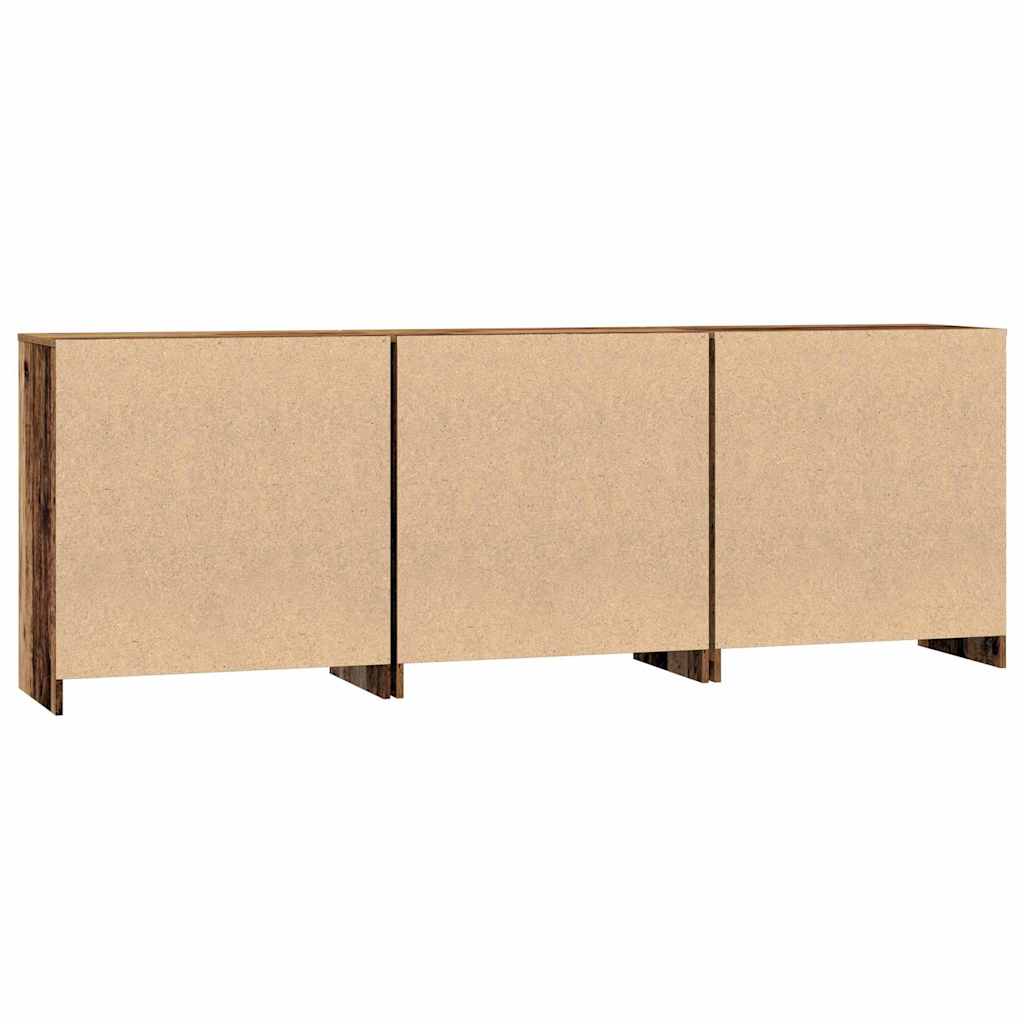 Dressoir met lade 3 pcs Oudhout 70 x 41 x 75 cm Bewerkt hout