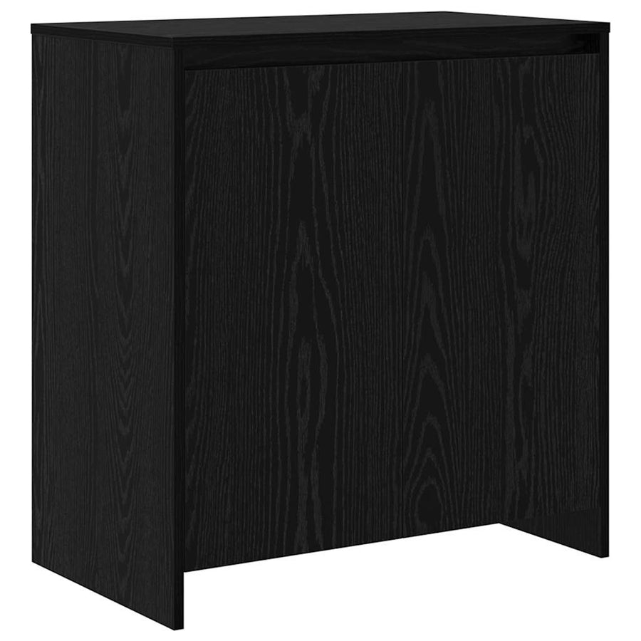 Dressoir 3 pcs Zwart eiken 70 x 41 x 75 cm Bewerkt hout
