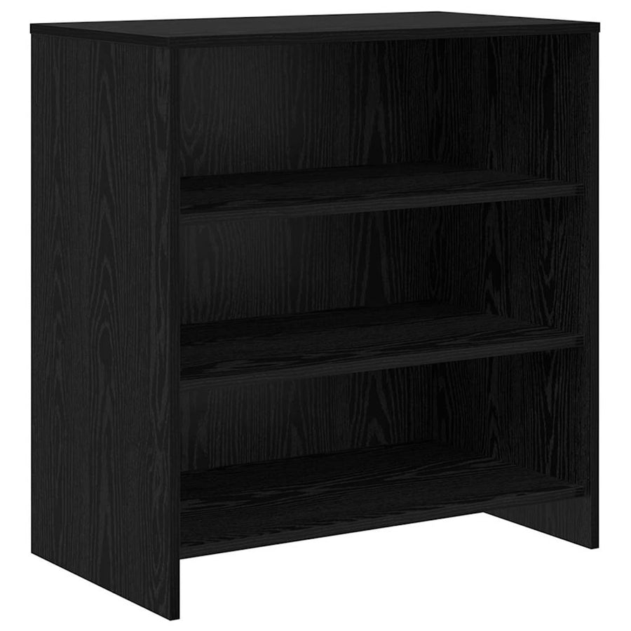 Dressoir 3 pcs Zwart eiken 70 x 41 x 75 cm Bewerkt hout