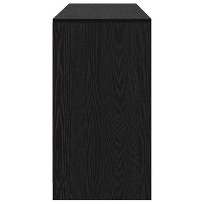 Dressoir 3 pcs Zwart eiken 70 x 41 x 75 cm Bewerkt hout