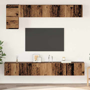Tv-meubelset 100x30x30 cm oud hout