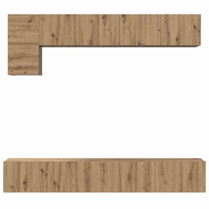 Tv-meubelset 5 pcs artisanaal eikenkleurig Medium 100 cm