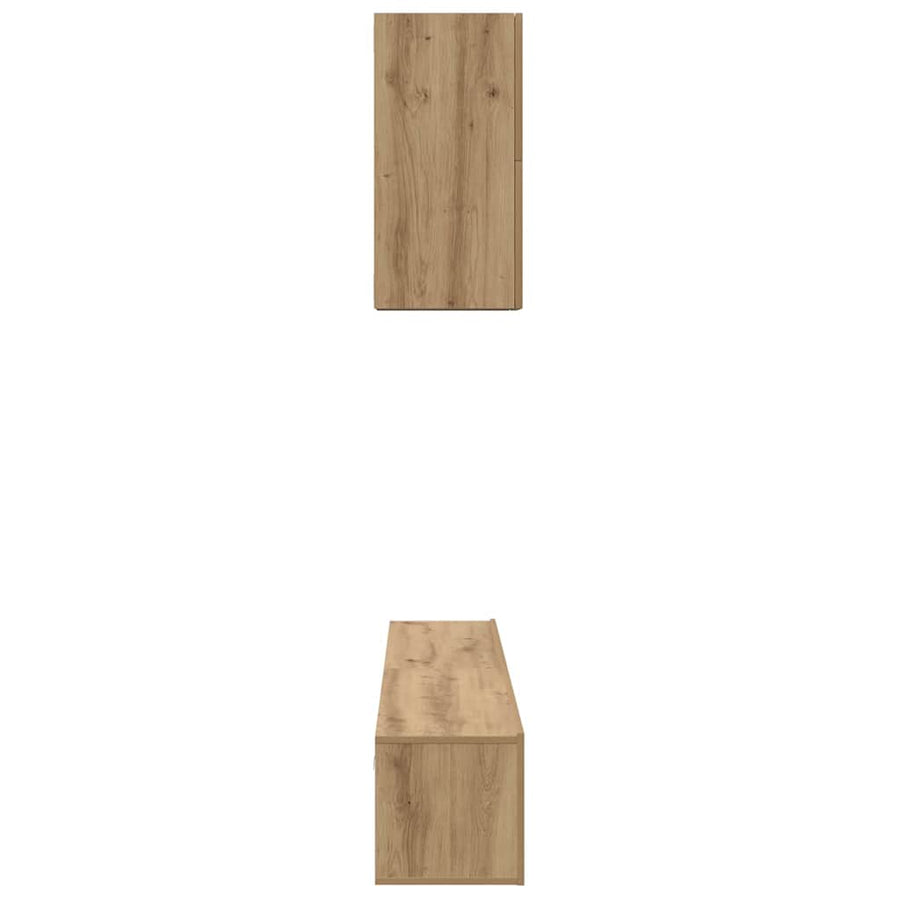 Tv-meubelset 5 pcs artisanaal eikenkleurig Medium 100 cm