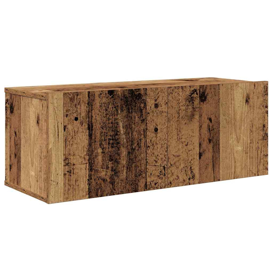 Tv-meubelset Anders 8 pcs Oud hout 80 x 30 x 30 cm Bewerkt hout