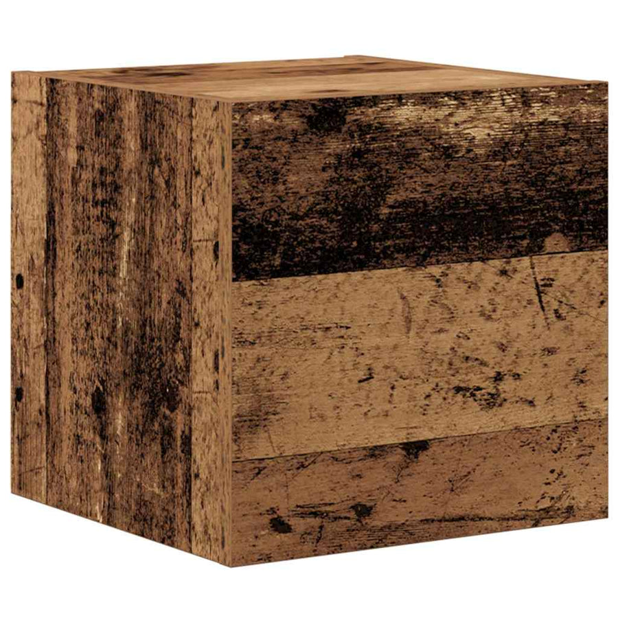 Tv-meubelset Anders 8 pcs Oud hout 80 x 30 x 30 cm Bewerkt hout