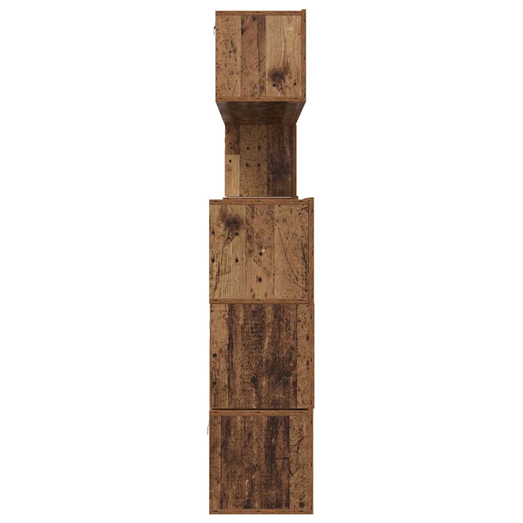 Tv-meubelset Anders 8 pcs Oud hout 80 x 30 x 30 cm Bewerkt hout