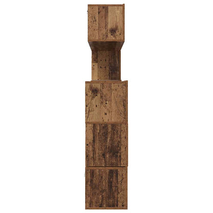 Tv-meubelset Anders 8 pcs Oud hout 80 x 30 x 30 cm Bewerkt hout
