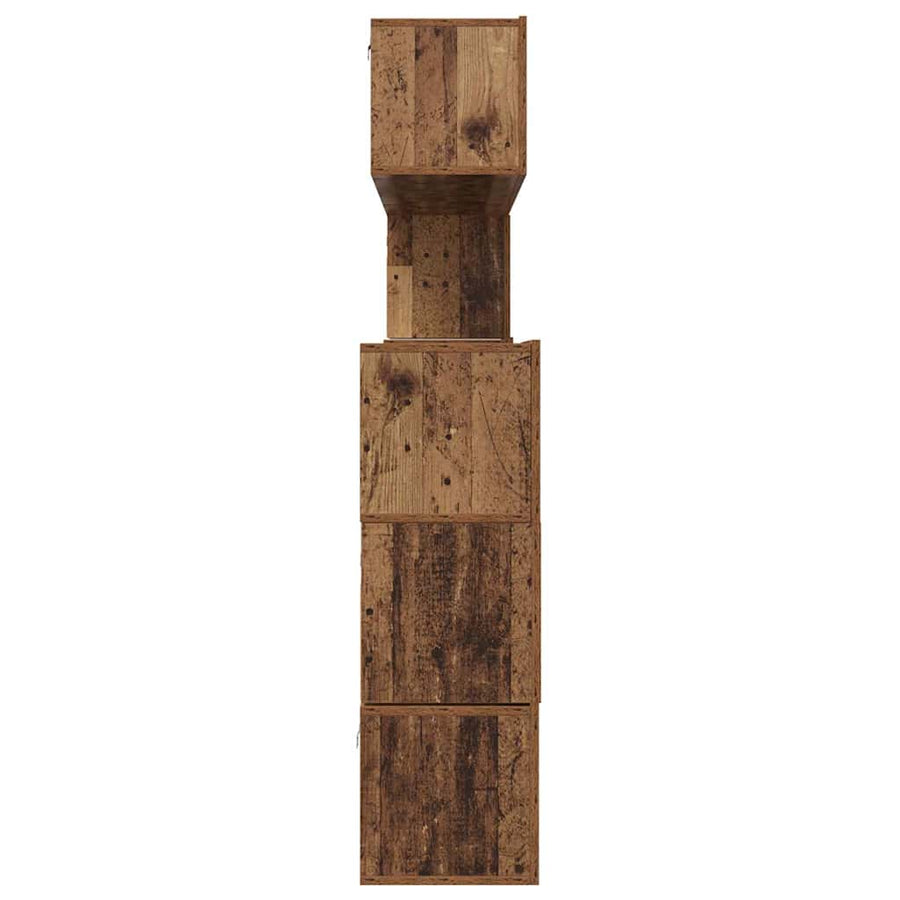Tv-meubelset Anders 8 pcs Oud hout 80 x 30 x 30 cm Bewerkt hout