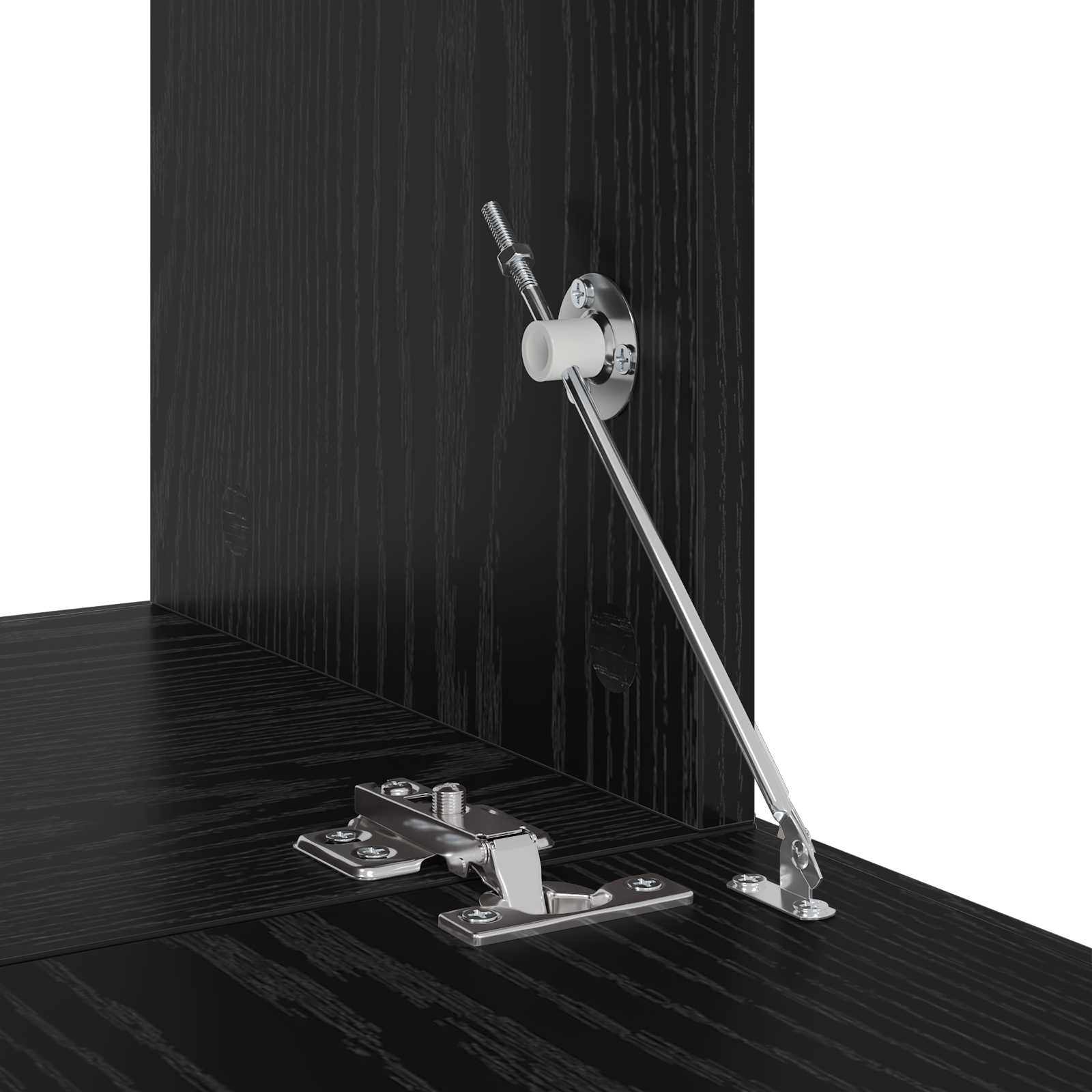 Tv-Meubelset Wandgemonteerd 8 Pcs Bewerkt Hout 8