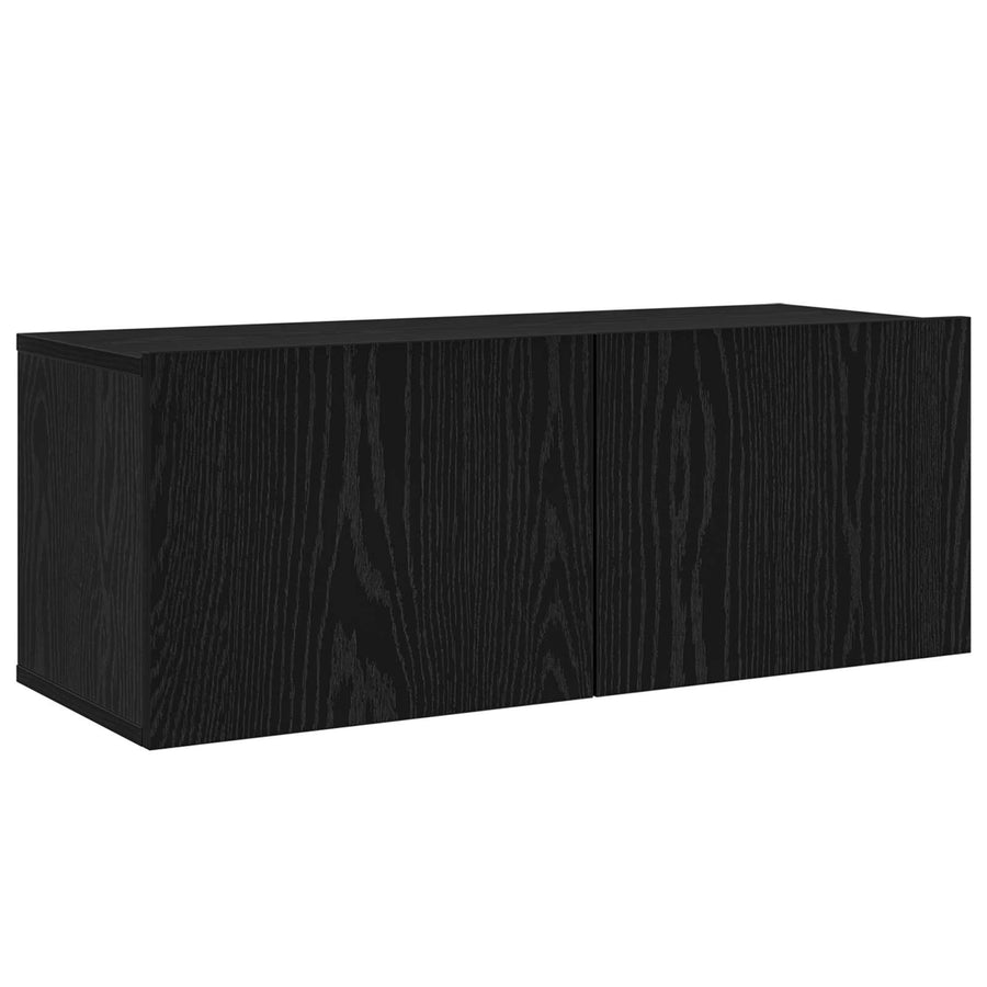 Tv-Meubelset Wandgemonteerd 8 Pcs Bewerkt Hout 8