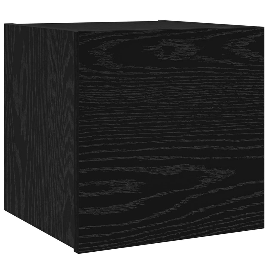 Tv-Meubelset Wandgemonteerd 8 Pcs Bewerkt Hout 8