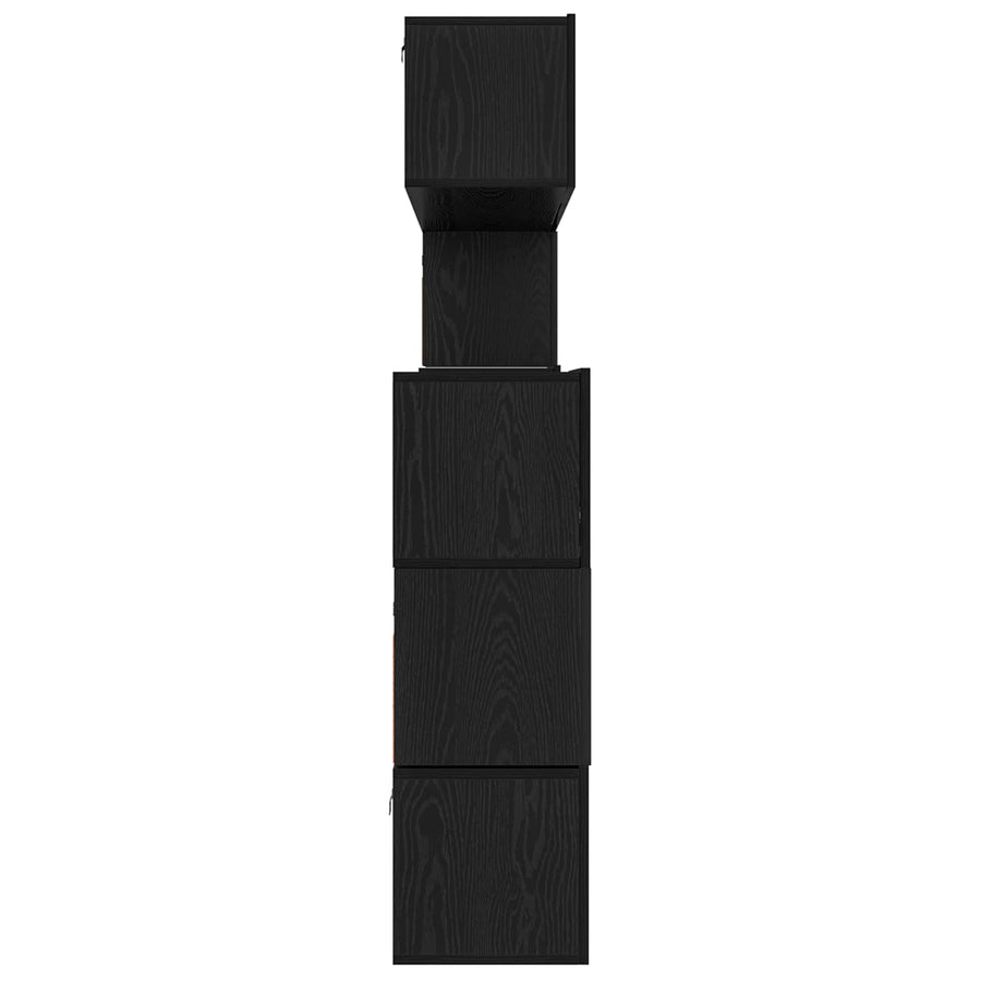 Tv-Meubelset Wandgemonteerd 8 Pcs Bewerkt Hout 8