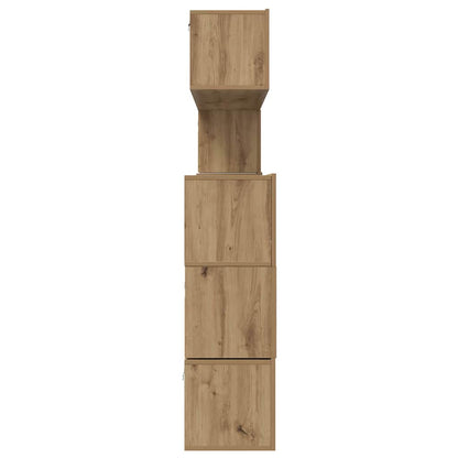 Tv-Meubelset Wandgemonteerd 8 Pcs Artisan Eiken Bewerkt Hout 8