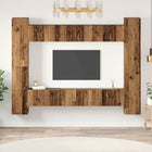 Tv-meubelset 90x30x30 cm bewerkt hout