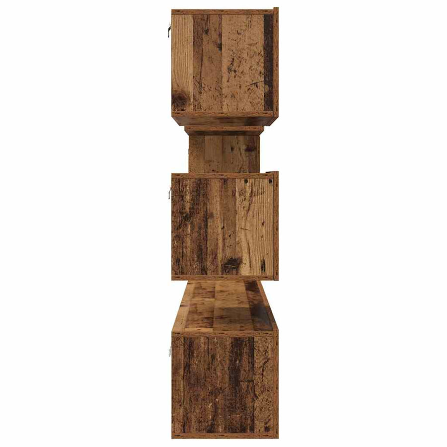 Tv-meubelset 6 pcs Oud hout 30.5 x 30 x 90 cm Bewerkt hout