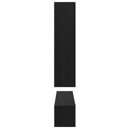Tv-Meubelset Wandgemonteerd 8 Pcs Bewerkt Hout 60 cm