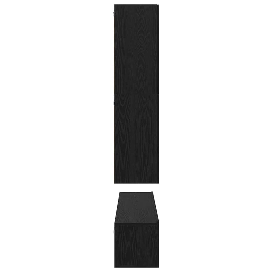 Tv-Meubelset Wandgemonteerd 8 Pcs Bewerkt Hout 60 cm