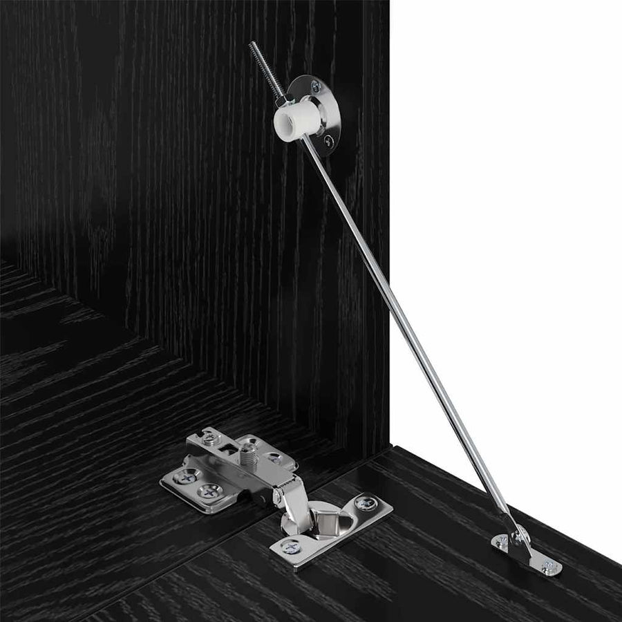 Tv-Meubelset Wandgemonteerd 8 Pcs Bewerkt Hout 100 cm