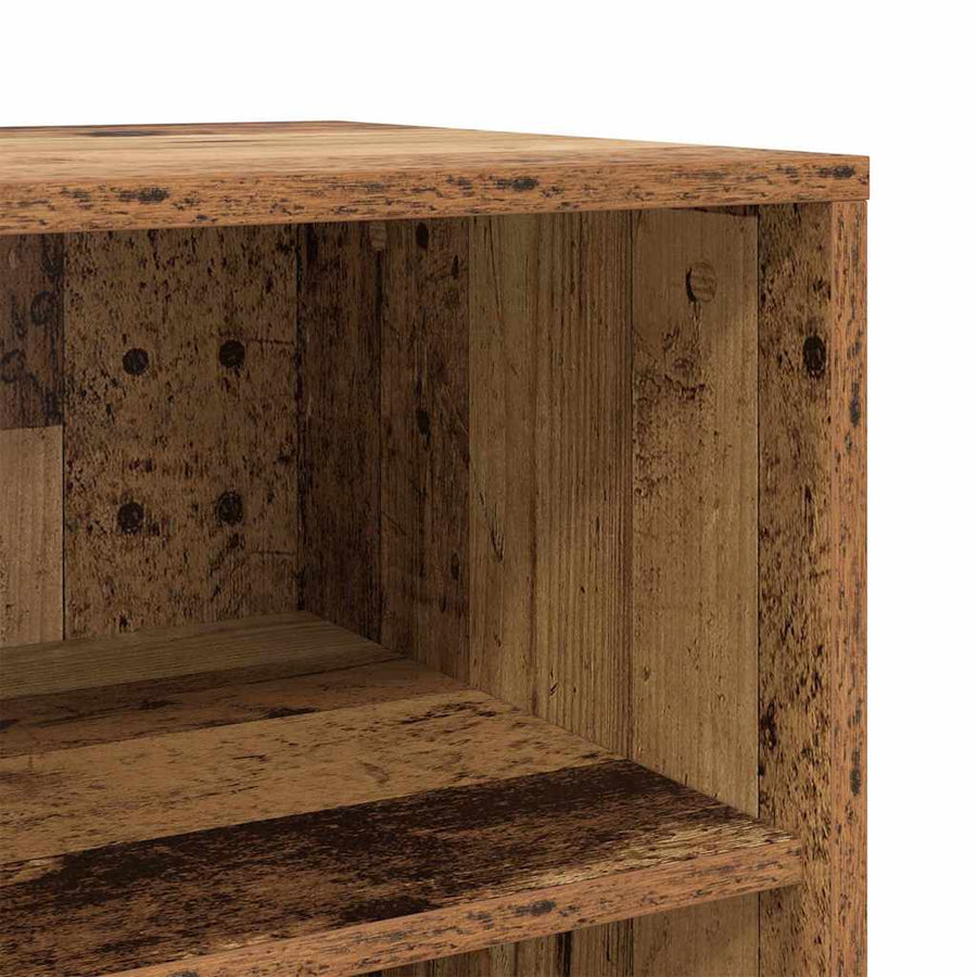 Dressoir met plank 2 pcs Oud hout 70 x 41 x 75 cm Bewerkt hout