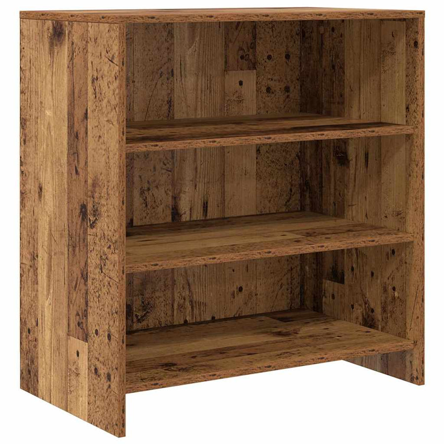 Dressoir met plank 2 pcs Oud hout 70 x 41 x 75 cm Bewerkt hout