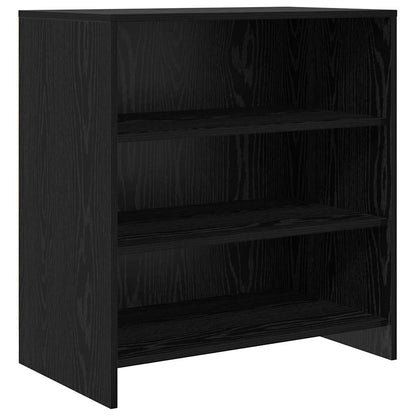 Dressoir 2 pcs Zwart eiken 70 x 41 x 75 cm Bewerkt hout