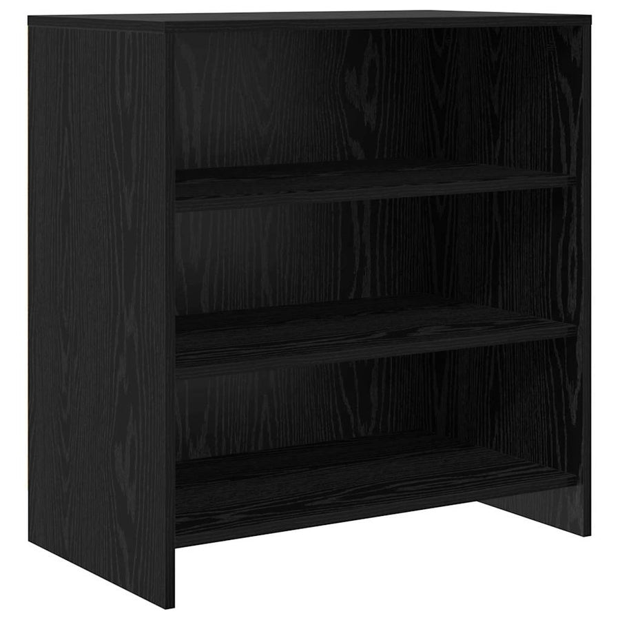 Dressoir 2 pcs Zwart eiken 70 x 41 x 75 cm Bewerkt hout