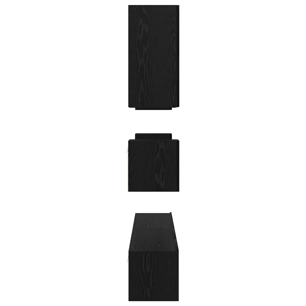 Tv-Meubelset Wandgemonteerd 8 Pcs Bewerkt Hout 100 cm