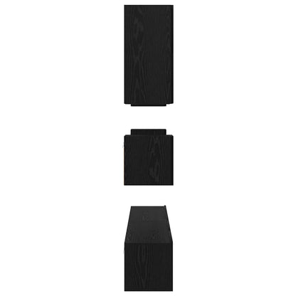 Tv-Meubelset Wandgemonteerd 8 Pcs Bewerkt Hout 100 cm