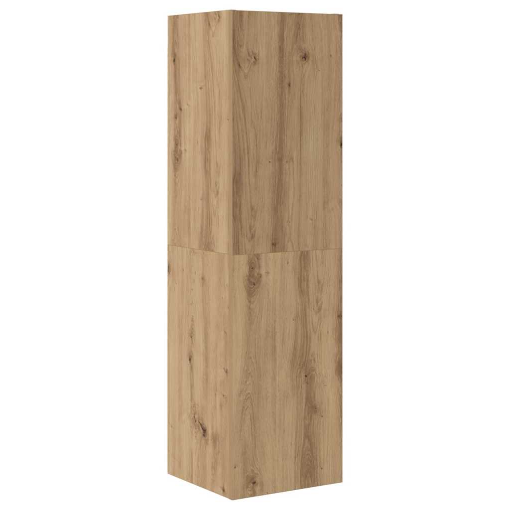 Tv-meubelset 4 pcs artisanaal eikenkleurig 30.5 x 30 x 110 cm
