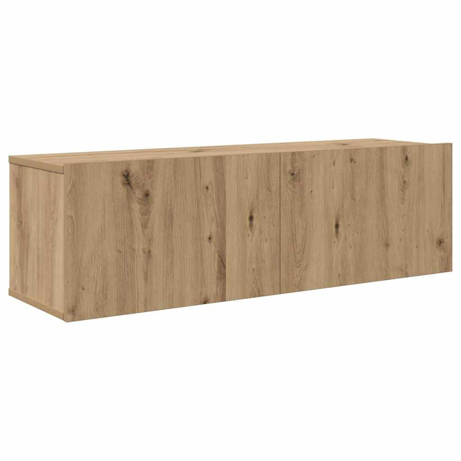 Tv-meubelset 4 pcs artisanaal eikenkleurig 30.5 x 30 x 110 cm