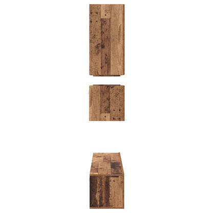 Tv-meubelset 8 pcs Oud hout 80 x 30 x 30 cm Bewerkt hout
