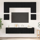 Tv-meubelset wandgemonteerd 80 cm bewerkt hout