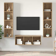 Tv-meubelset 3 stuks eiken 37x37x142.5 cm