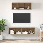 Tv-meubelset 2 stuks artisan eiken 37x37x142,5 cm