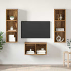 Tv-meubel wandmontage 37x37x107 cm bewerkt hout
