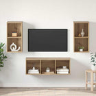 Tv-meubel wandmontage 37x37x107 cm eiken