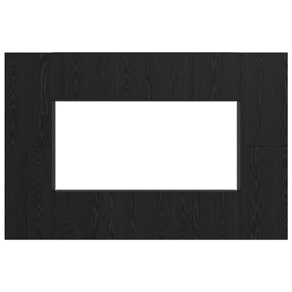 Tv-meubelset 8 pcs Zwart eiken 181 x 30 x 120 cm Bewerkt hout