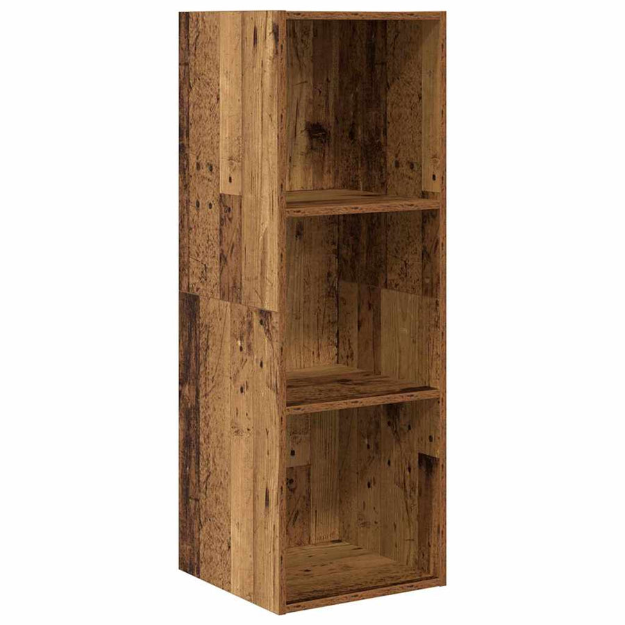 TV-kast set 3 pcs Oud hout 37 x 37 x 107 cm Bewerkt hout