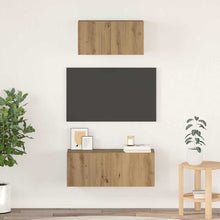 TV-kast set 2 pcs artisanaal eikenkleurig 80 x 30 x 30 cm