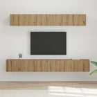 Tv-meubelset wandgemonteerd 5 delig artisan eiken
