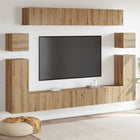 Tv-meubel 100 cm Artisan eiken bewerkt hout