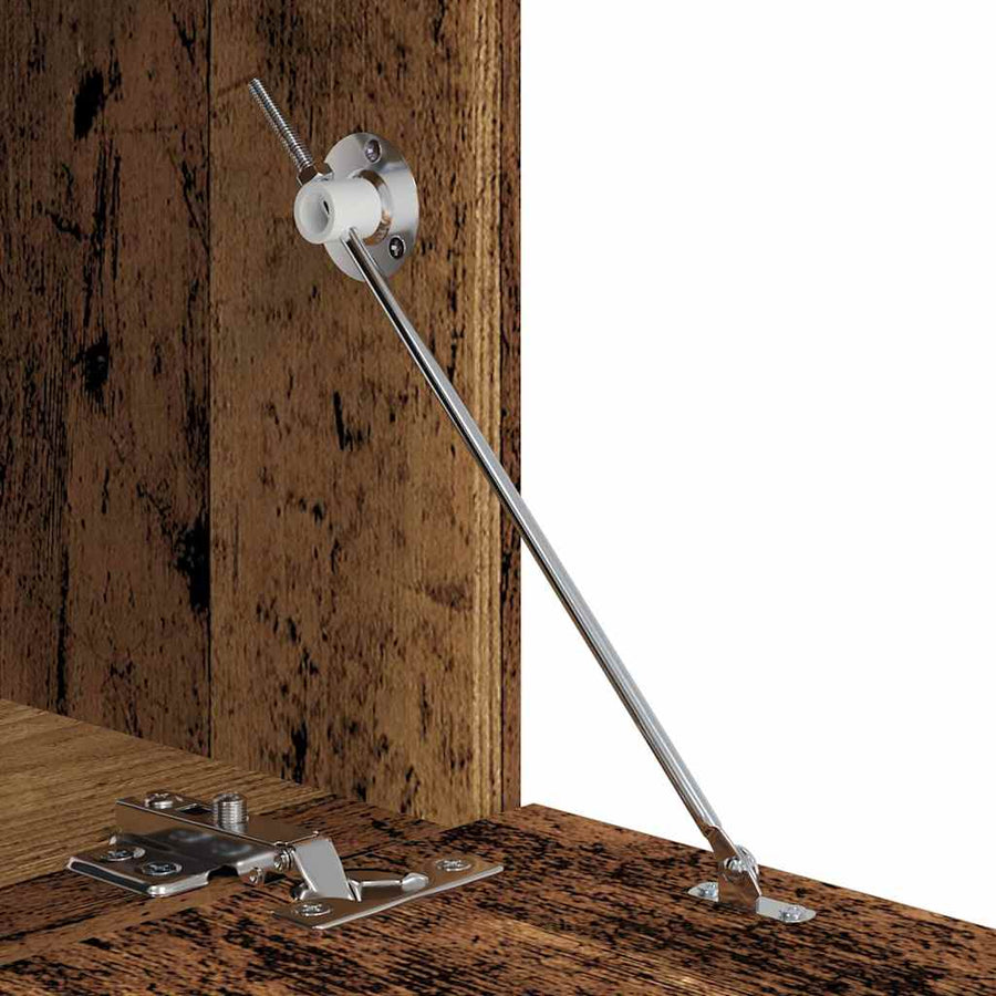 Tv-meubelset Wandgemonteerd met opslag met de deur 4 pcs Oud hout 80 x 30 x 30 cm