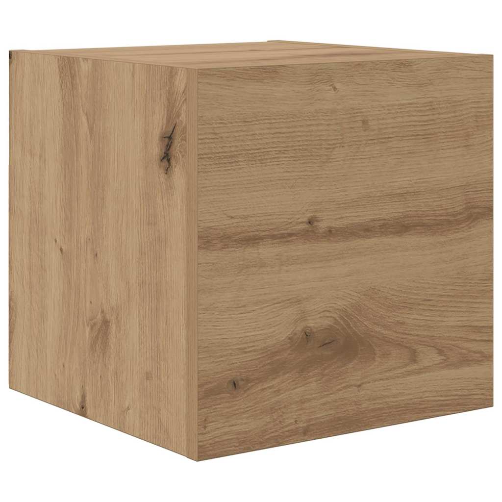 Tv-Meubelset Wandgemonteerd 7 Pcs Artisan Eiken Bewerkt Hout 180 cm